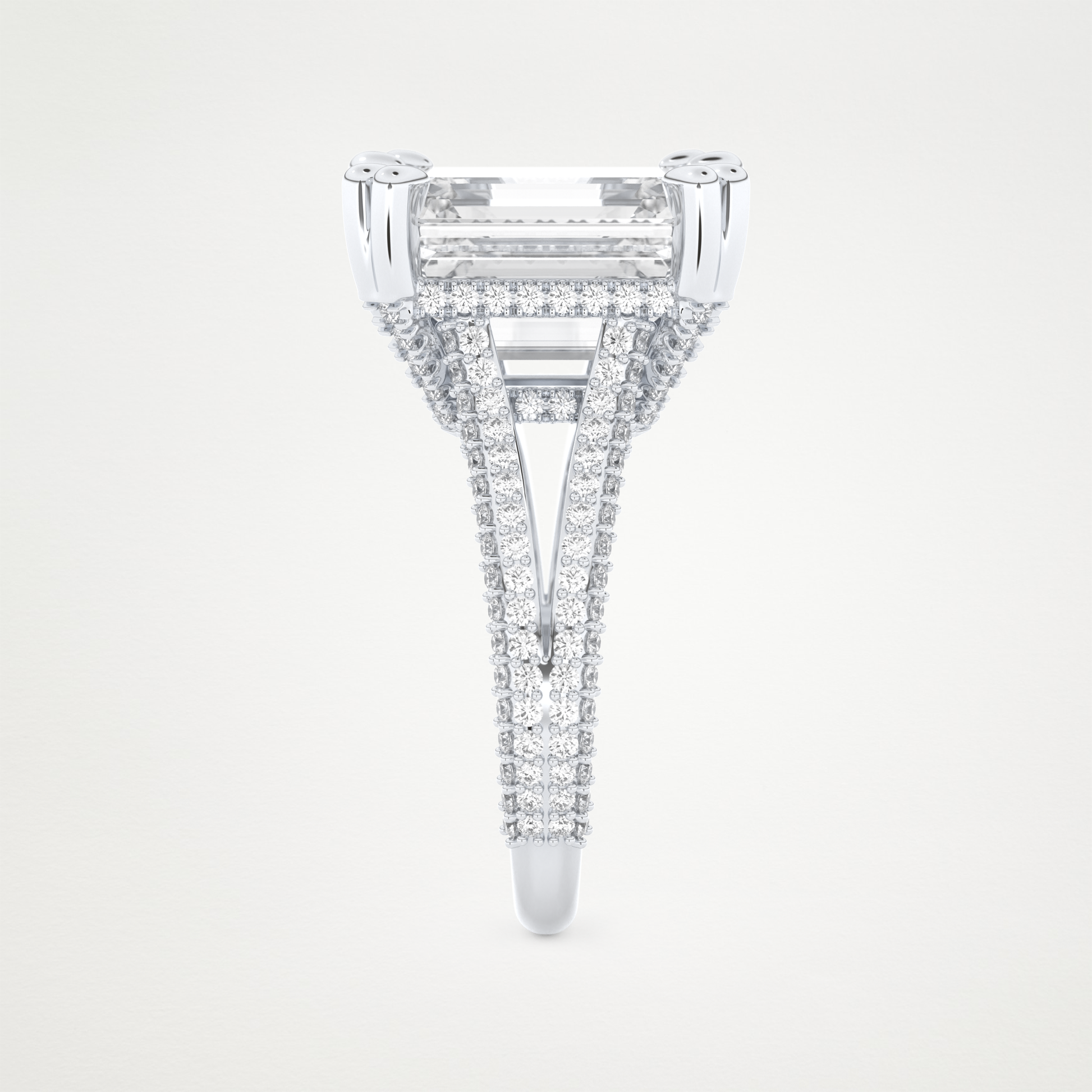 7 CT Moissanite Emerald Engagement Ring – Inspired by Beyoncé 6