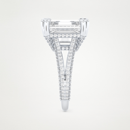 7 CT Moissanite Emerald Engagement Ring – Inspired by Beyoncé 6