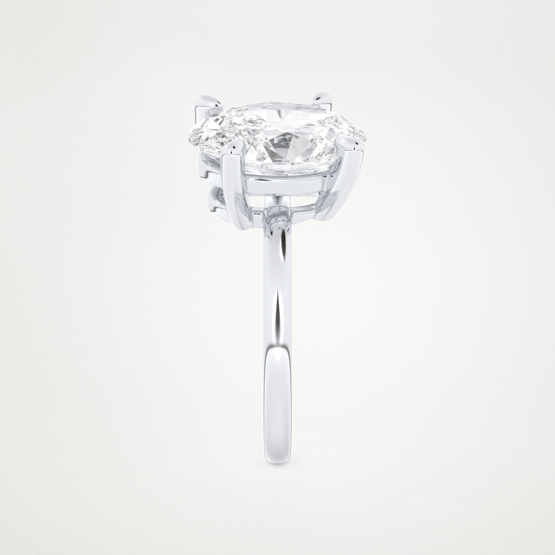 4  CT Moissanite Oval & Pearl Engagement Ring – Inspired by Ariana Grande 6