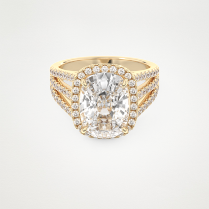 3.70 CT Moissanite Cushion Engagement Ring – Inspired by Gabbriette Bechtel 7