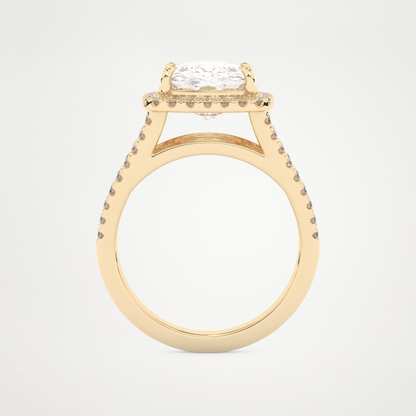 3.70 CT Moissanite Cushion Engagement Ring – Inspired by Gabbriette Bechtel 11