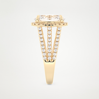 3.70 CT Moissanite Cushion Engagement Ring – Inspired by Gabbriette Bechtel 12