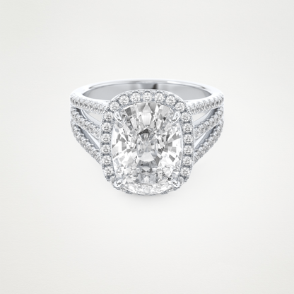 3.70 CT Moissanite Cushion Engagement Ring – Inspired by Gabbriette Bechtel 1