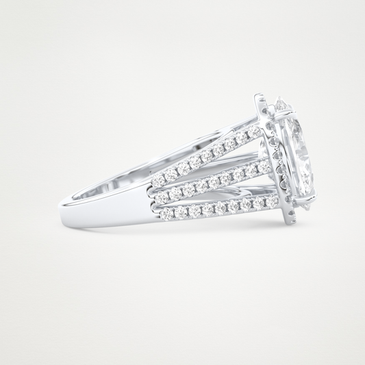 3.70 CT Moissanite Cushion Engagement Ring – Inspired by Gabbriette Bechtel 2