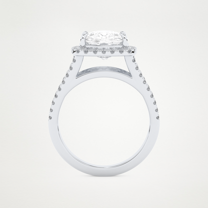 3.70 CT Moissanite Cushion Engagement Ring – Inspired by Gabbriette Bechtel 5