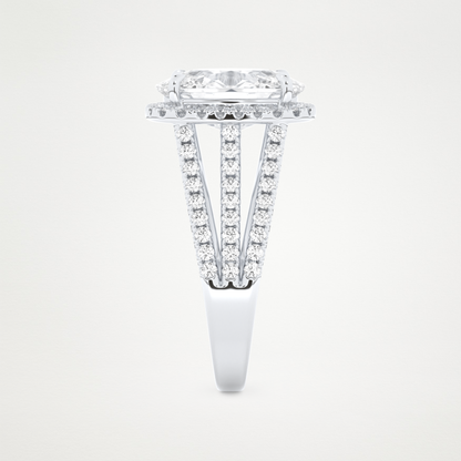 3.70 CT Moissanite Cushion Engagement Ring – Inspired by Gabbriette Bechtel 6