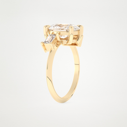 2 CT Moissanite Cushion Engagement Ring – Inspired by Kaley Cuoco 10