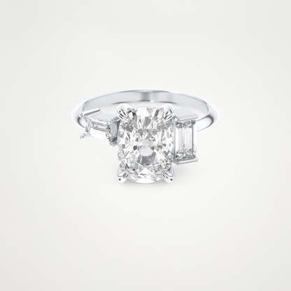 2 CT Moissanite Cushion Engagement Ring – Inspired by Kaley Cuoco 1