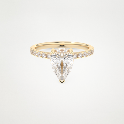 3 CT Moissanite Pear Ring – Inspired by Margot Robbie 7