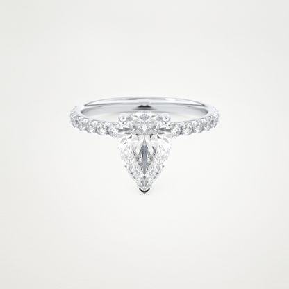3 CT Moissanite Pear Ring – Inspired by Margot Robbie 1