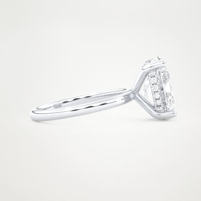 4.30 CT Moissanite Oval Ring – Inspired by Nina Dobrev 2
