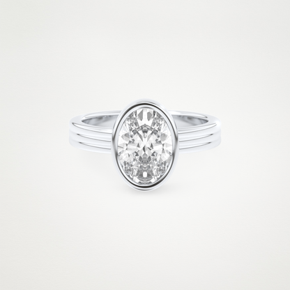 2.20 CT Moissanite Oval Ring – Inspired by Phoebe Dynevor 1