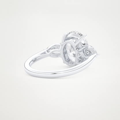 4.30 CT Moissanite Oval Ring – Inspired by Winnie Harlow 3