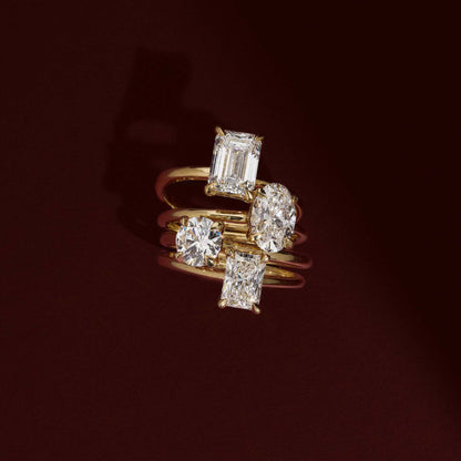 Stunning 1.5-2.5 CT Oval Moissanite Engagement Ring with Solitaire Design