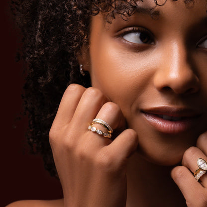 0.25 TCW Round Shaped Half Eternity Lab Grown Diamond Wedding Band