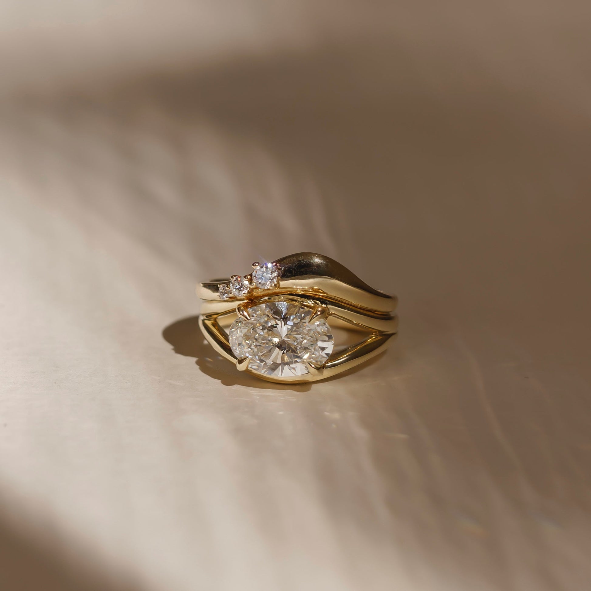 Marquise Cut Cluster Styled Lab Grown Diamond Engagement Ring