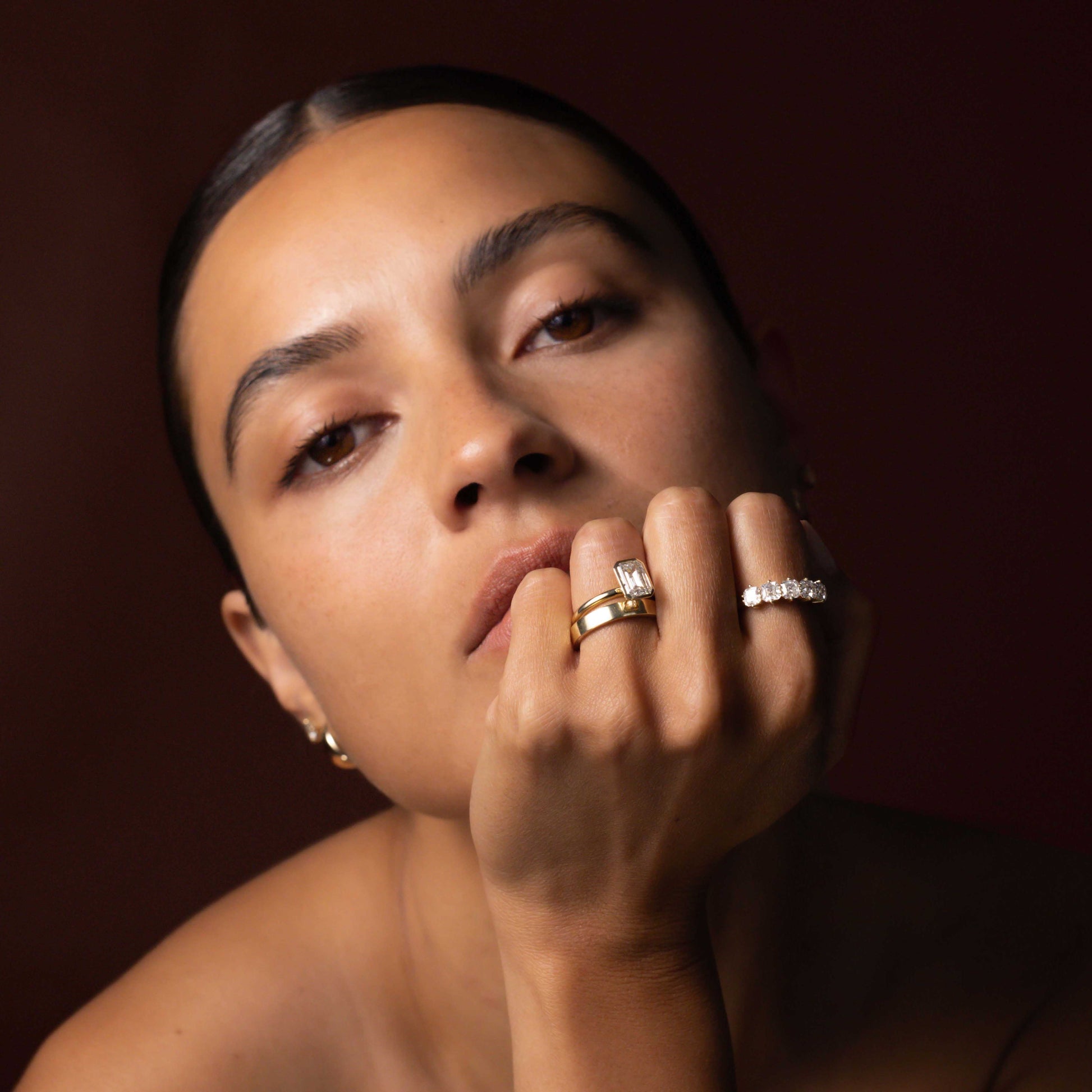 0.25 TCW Round Shaped Half Eternity Lab Grown Diamond Wedding Band