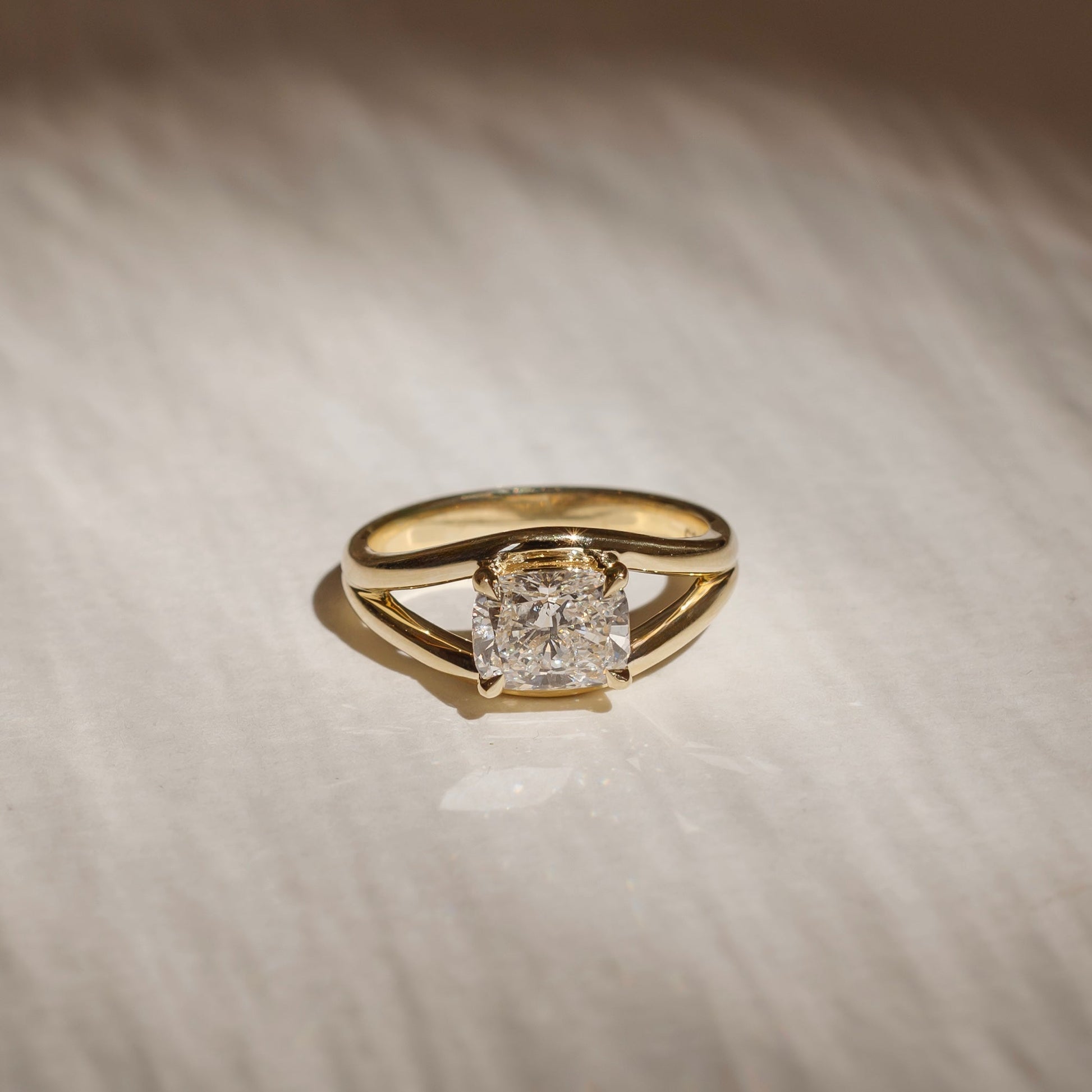 Marquise Cut Cluster Styled Lab Grown Diamond Engagement Ring