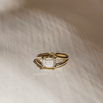 Marquise Cut Cluster Styled Lab Grown Diamond Engagement Ring