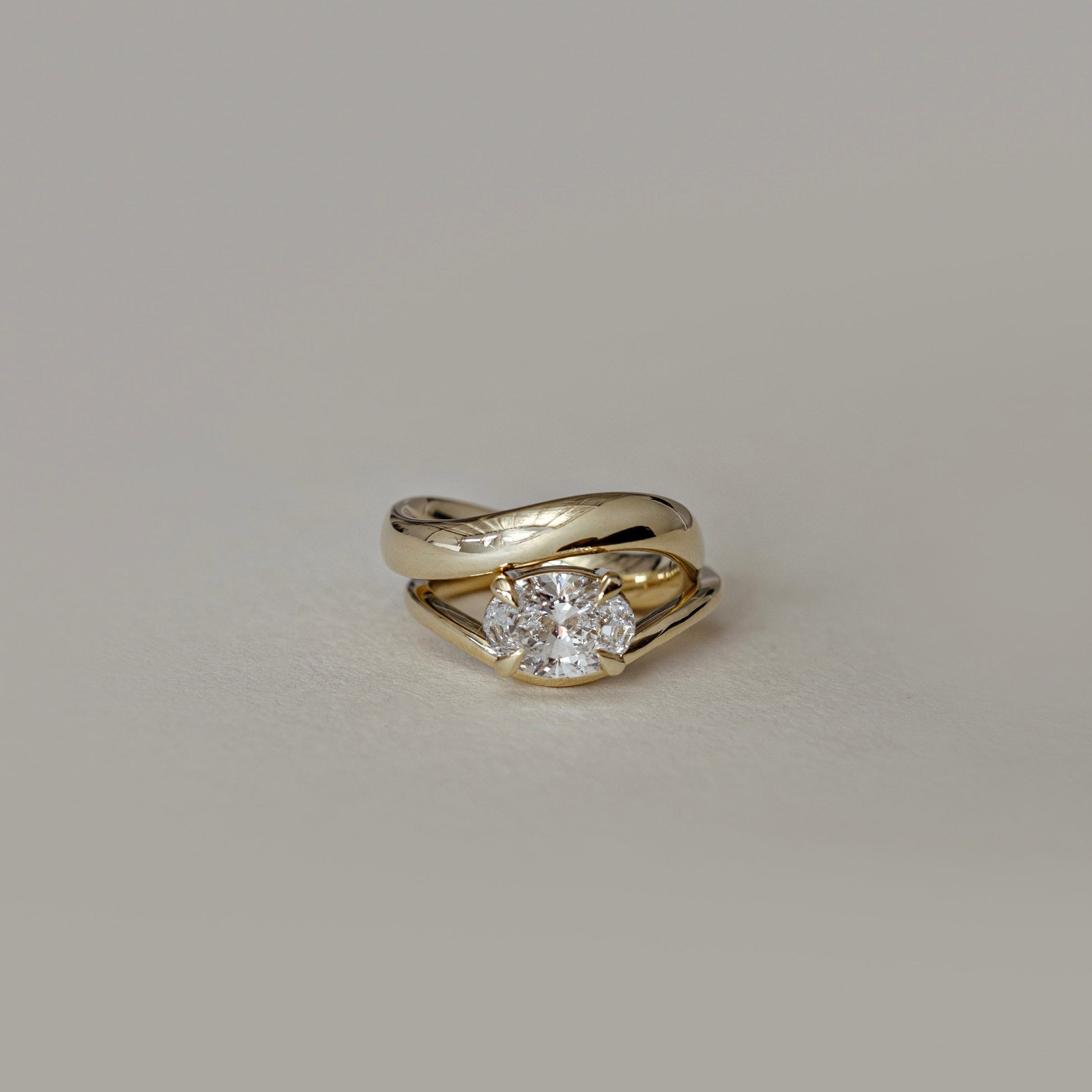 Marquise Cut Cluster Styled Lab Grown Diamond Engagement Ring