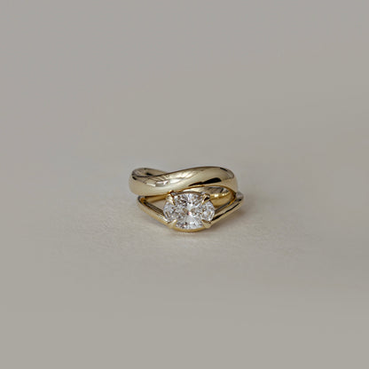 Marquise Cut Cluster Styled Lab Grown Diamond Engagement Ring