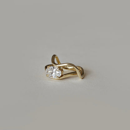 0.25 TCW Round Shaped Half Eternity Lab Grown Diamond Wedding Band