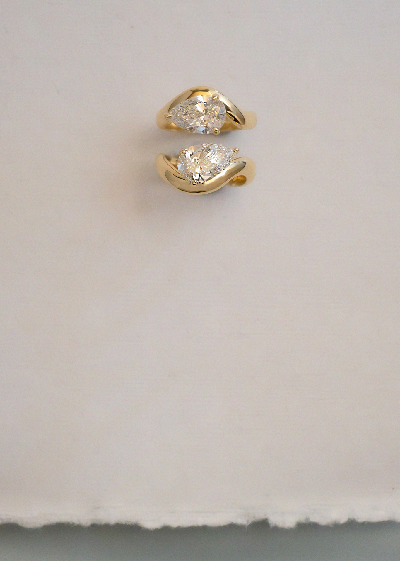 Marquise Shaped Three Stone Lab Grown Diamond Engagement Ring