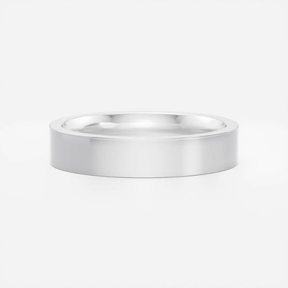 Classic 0.10 CT Round Moissanite Single Stone Wedding Band for Men's