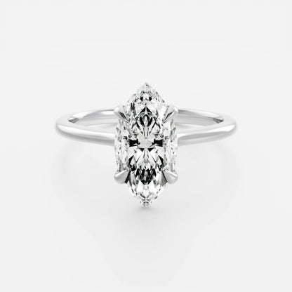 Stunning 1.5-2.5 CT Marquise Moissanite Engagement Ring with Solitaire Design