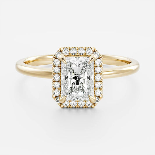 Marquise Cut Cluster Styled Lab Grown Diamond Engagement Ring