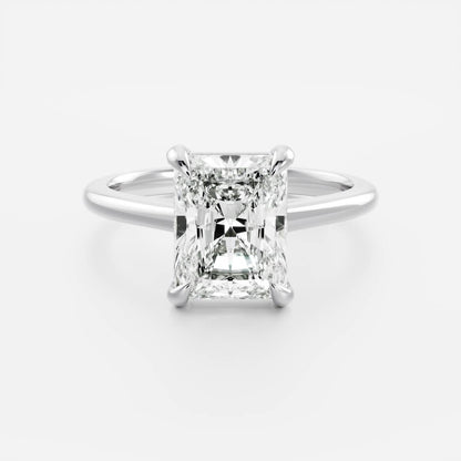 Stunning 2.0-3.0 CT Radiant Moissanite Engagement Ring with Solitaire Design