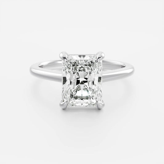 Stunning 2.0-3.0 CT Radiant Moissanite Engagement Ring with Solitaire Design