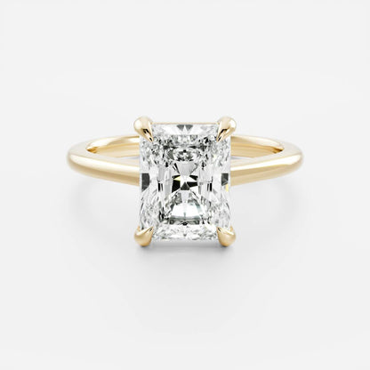 Stunning 2.0-3.0 CT Radiant Moissanite Engagement Ring with Solitaire Design