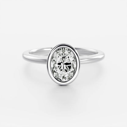 Marquise Cut Cluster Styled Lab Grown Diamond Engagement Ring