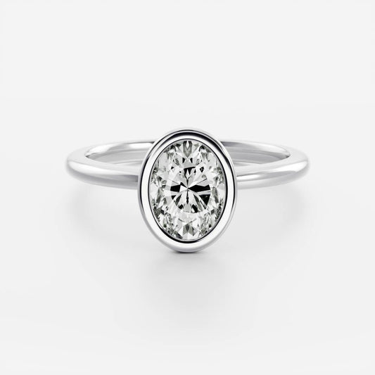 Marquise Cut Cluster Styled Lab Grown Diamond Engagement Ring