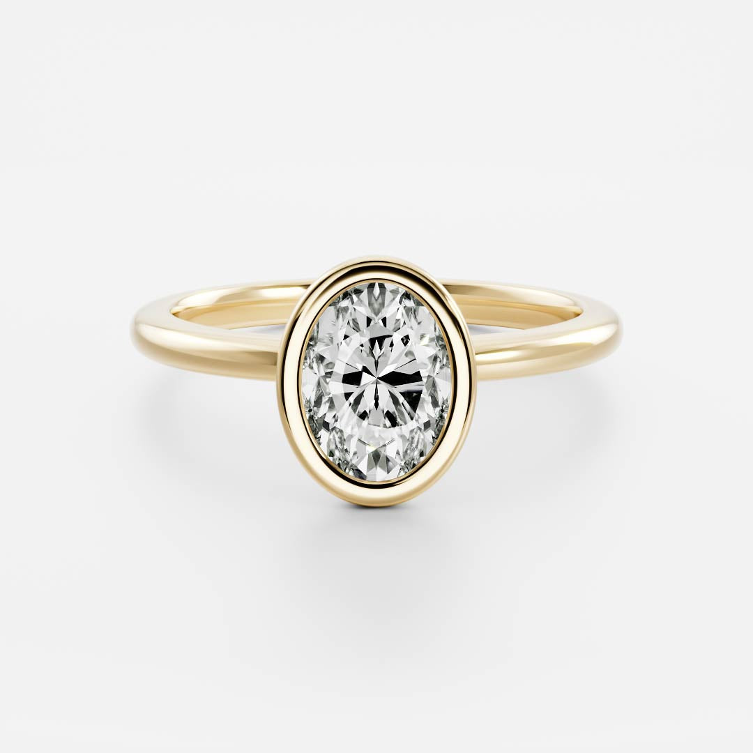 Marquise Cut Cluster Styled Lab Grown Diamond Engagement Ring