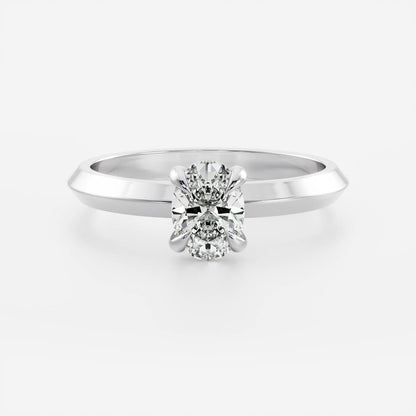 Stunning 1.0-2.0 CT Oval Moissanite Engagement Ring with Solitaire Design