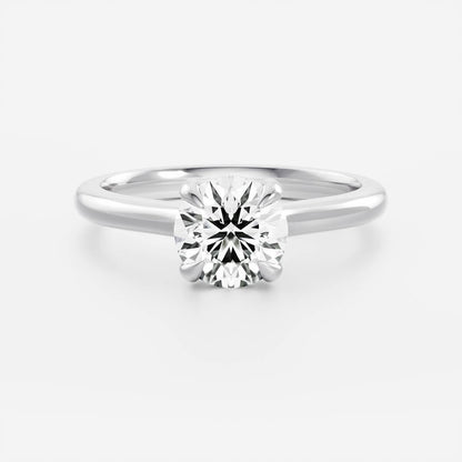Stunning 0.5-1.5 CT Round Moissanite Engagement Ring With Solitaire Design