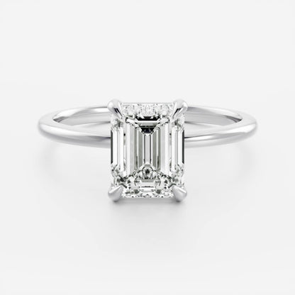 Stunning 1.5-2.5 CT Emerald Moissanite Engagement Ring with Solitaire Design