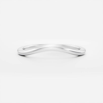 Stunning Plain Curved Wedding Bands