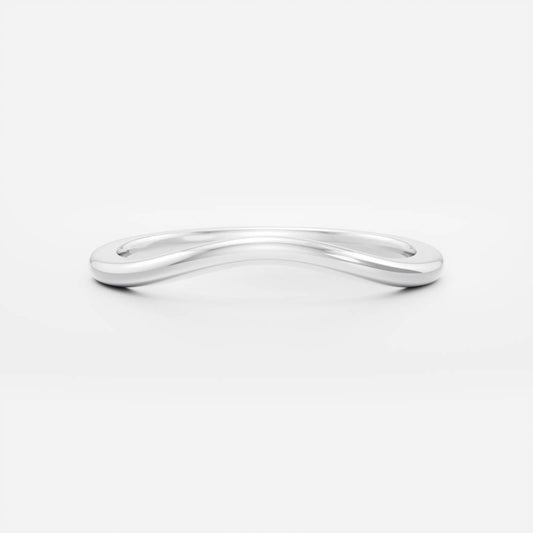 Stunning Plain Curved Wedding Bands