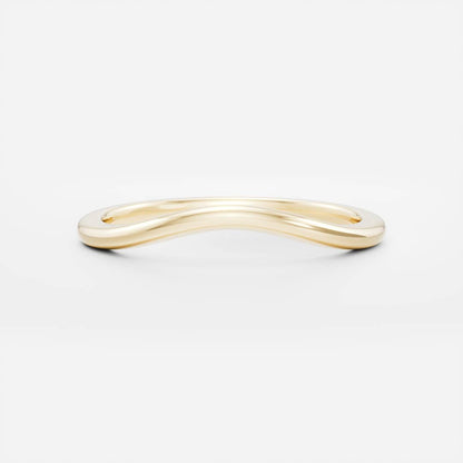 Stunning Plain Curved Wedding Bands