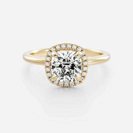 Marquise Cut Cluster Styled Lab Grown Diamond Engagement Ring