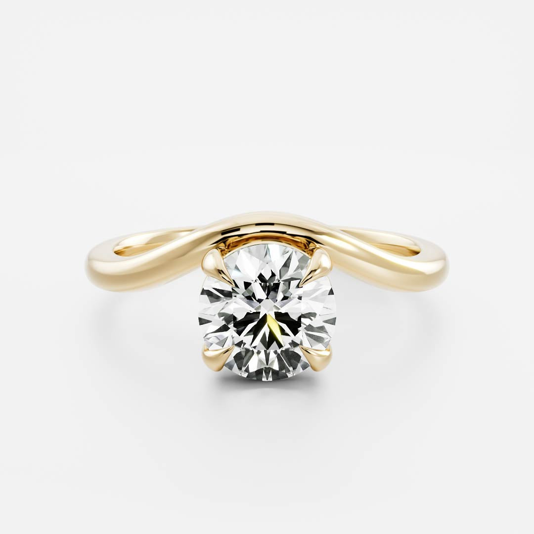 Marquise Cut Cluster Styled Lab Grown Diamond Engagement Ring