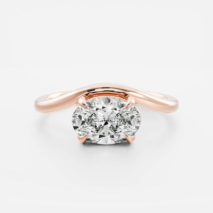 Stunning 1.5-2.5 CT Oval Moissanite Engagement Ring with Solitaire Design