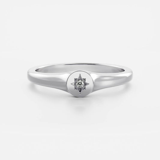 Stunning 0.02 CT Round Moissanite Stones Solitaire Wedding Bands