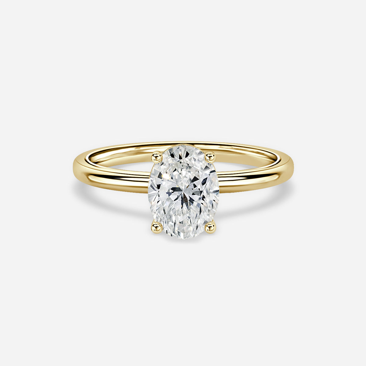 Marquise Shaped Three Stone Lab Grown Diamond Engagement Ring