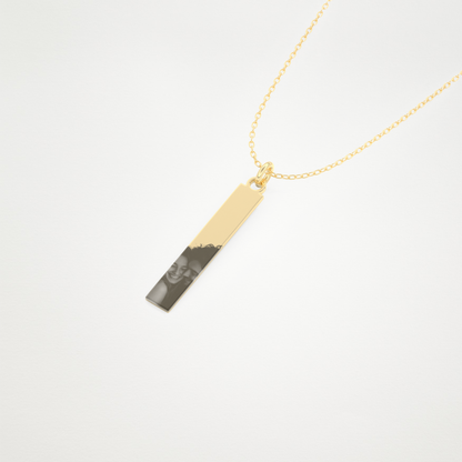 Custom Photo Printed Pendant Necklace – 14K/18K Gold & 925 Silver 10