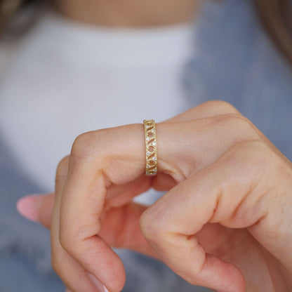 0.25 TCW Round Shaped Half Eternity Lab Grown Diamond Wedding Band