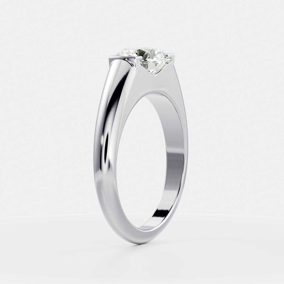 Marquise Cut Cluster Styled Lab Grown Diamond Engagement Ring